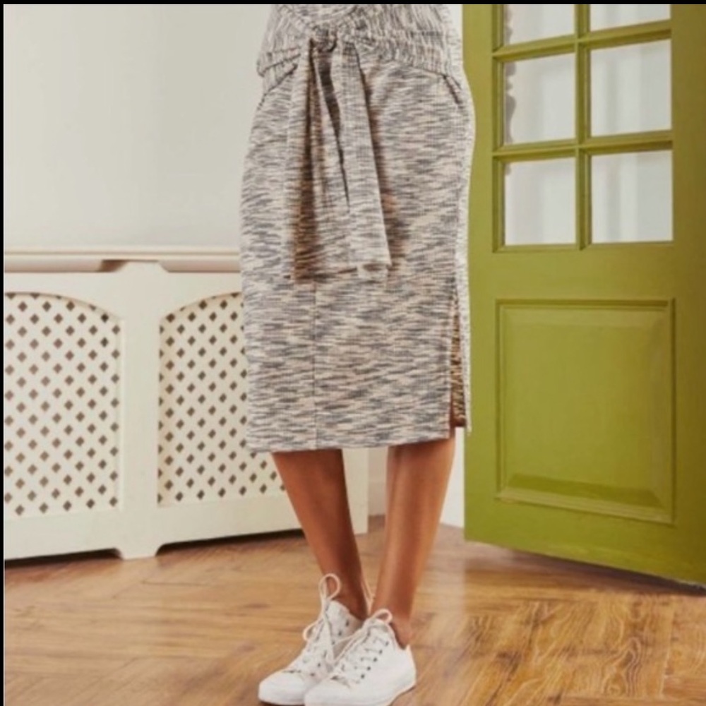 NEW• Soul Sunrise Minimalist Gray Space Dye Pencil Skirt •1X-3X - Picture 6 of 16